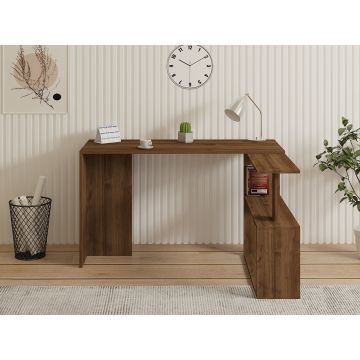 Birou Cayko, Diverse culori, 130x50x74 cm - Nuc