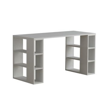 Birou Colmar, Diverse culori, 140x60x75 cm - Alb