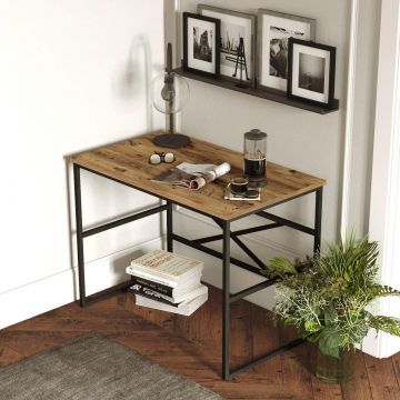 Birou Doina Mediu cadru metal, Stejar, 100 x 75 x 60 cm - Stejar
