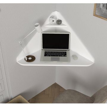Birou Homeoffice, Alb, 64x64x45 cm - Alb