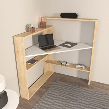Birou Kelly cu 5 Rafturi, 94 X 114 X 94 Cm - arsiv4