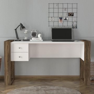 Birou Lord, Alb, 158x72x60 cm - Alb