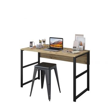 Birou M1, Nuc - Negru, 120 x 75 x 60 cm - Nuc