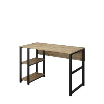 Birou M2, Nuc - Negru, 120 x 75 x 60 cm - Nuc