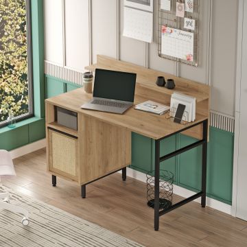 Birou On16-Su, Nuc - Stejar, 120x54x100 cm - Nuc - Stejar