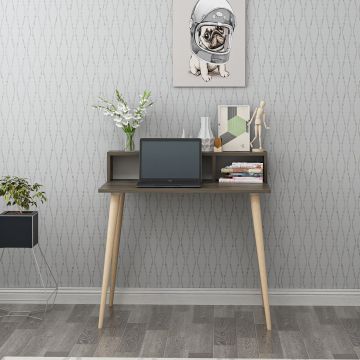 Birou Ronas 90, Diverse culori, 90x75x60 cm - Nuc
