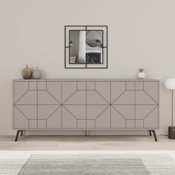 Consola Dune  Living cu 6 Usi 184 x 78 x 35 cm - Bej