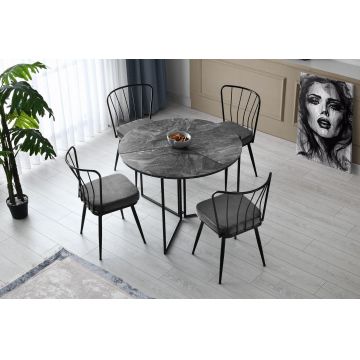 Masa Bucatarie Yaprak, 100x72x100 cm - Gri