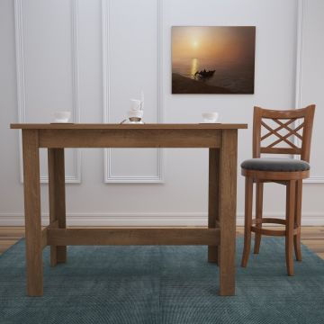 Masă dining Barra, Diverse culori, 120x60x93 cm - Caucasian oak