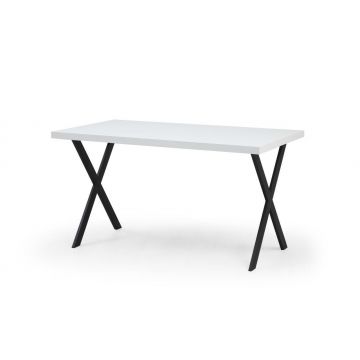 Masă dining Brayn, Diverse culori, 139x80x76 cm - Alb