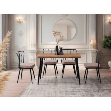 Masă dining Oslo - 3072, Pin atlantic, 120x70x75 cm - Natural