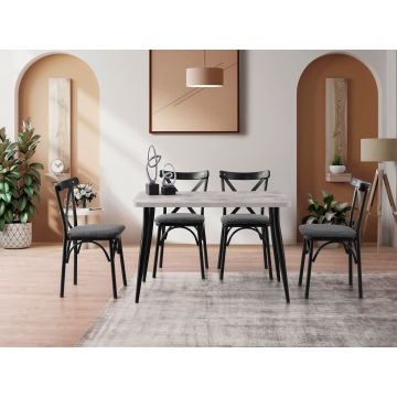 Masă dining Oslo - 3073, Multicolor, 120x70x75 cm - Multicolor