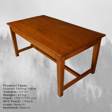 Masă dining Stornes Medium, Beech - Natural