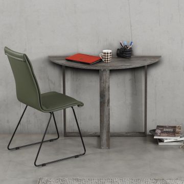 Masa living, Middle, Alb - Gri - Nuc - Sonoma - Stejar, 106 x 45 x 77 cm - Gri