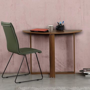Masa living, Middle, Alb - Gri - Nuc - Sonoma - Stejar, 106 x 45 x 77 cm - Nuc