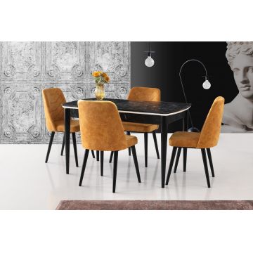 Masă Vega Dining Table, Alb, 80x75x130 cm - arsiv5