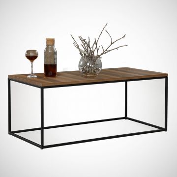 Măsuță de cafea Cosco, Diverse culori, 95x55x43 cm - Nuc