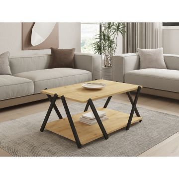 Măsuță de cafea Lara, Diverse culori, 94x64x41 cm - Antracit - Stejar safir