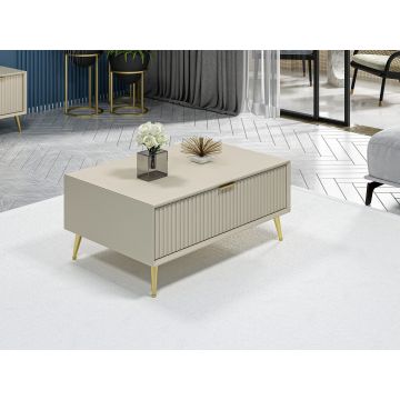Măsuță de cafea Luxe, Sandstone, 90x60x40 cm - Bej