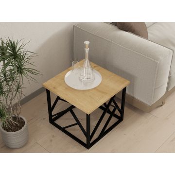 Măsuță de cafea Woda, Diverse culori, 54x54x42 cm - Sapphire - Negru