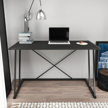 Birou Adelaide, Diverse culori, 114x60x75 cm - Negru - Antracit