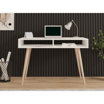 Birou Cisto, Alb, 120x60x75 cm - Alb