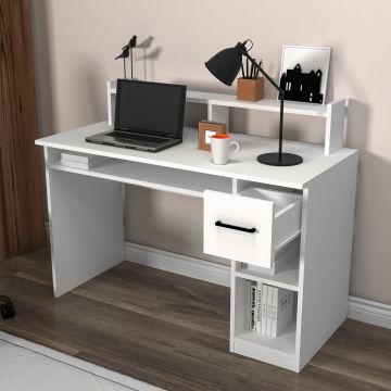 Birou Eslem, Diverse culori, Diverse dimensiuni - Alb / 99x120x55 cm