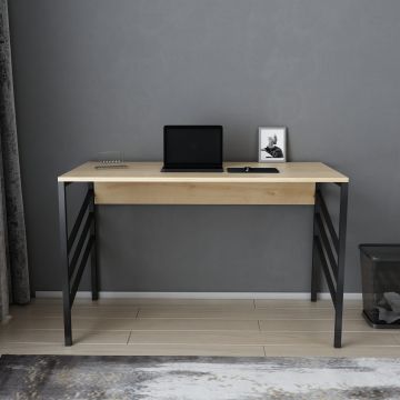 Birou Josephine, Diverse culori, 120x60x75 cm - Negru - Stejar
