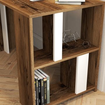 Birou Lima, Diverse culori, 120x60x75 cm - Nuc - Alb