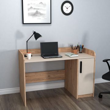 Birou Luses, Diverse culori, Diverse dimensiuni - Pin atlantic - Bej / 124x24x83 cm
