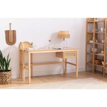 Birou Nala 130, Natur, 130x60x74 cm - Natural