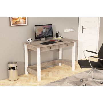 Birou Paris - Atlas, Gordion, Maro - Alb, 120x60x77 cm - Maro - Alb