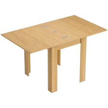 HOMCOM Masă extensibilă 70/140 x 80 cm Masă modernă de sufragerie pentru 4–6 persoane Economisește spațiu pentru bucătărie sufragerie | Aosom Romania