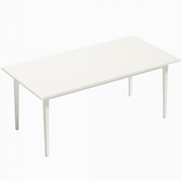 HOMCOM Masă pentru 8 persoane, Masă modernă de bucătărie cu picioare din lemn masiv, 180 cm, crem | Aosom Romania
