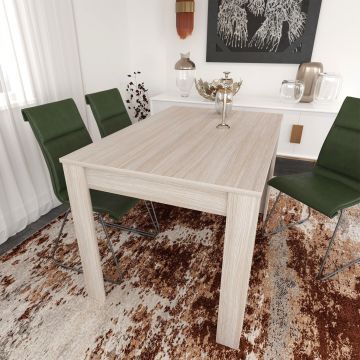 Masă dining Single 120, Stejar, 120x80x78 cm - Stejar