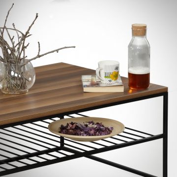 Măsuță de cafea Etna, Nuc, 95x55x43 cm - Nuc