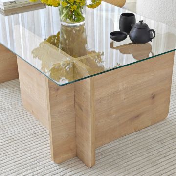 Măsuță de cafea Giona, Sapphire, 105x65x40 cm - Albastru