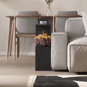Măsuță de cafea Homemania, Diverse culori, 60x20x60 cm - Silky black