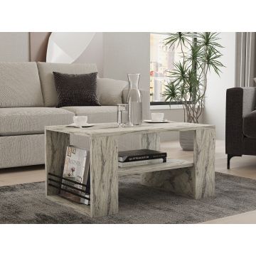 Măsuță de cafea Iris, Diverse culori, 80x50x40 cm - Freesia marble