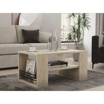 Măsuță de cafea Iris, Diverse culori, 80x50x40 cm - Travertin