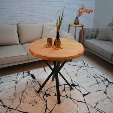 Măsuță de cafea Verona, Pin, Ø80x75 cm - Natural