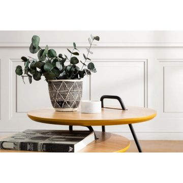 Set 3 măsuțe de cafea Metis, Natur, 45x45x59 cm - Natural