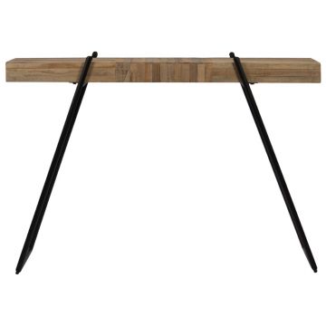 vidaXL Masă consolă, 120 x 35 x 81 cm, lemn de tec reciclat