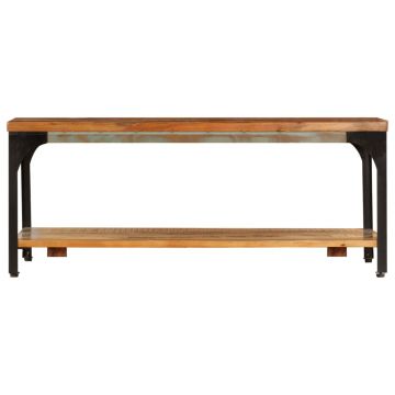 vidaXL Măsuță de cafea cu raft, 100 x 60 x 35 cm, lemn masiv reciclat vidaXL Măsuță de cafea cu raft, 100 x 60 x 35 cm, lemn masiv reciclat