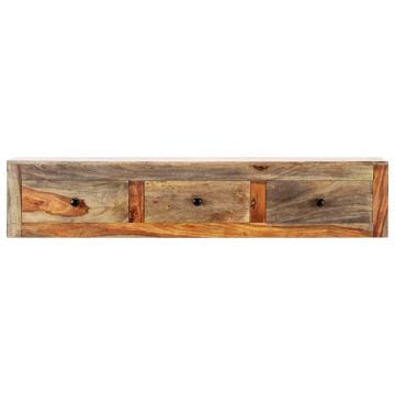 vidaXL Masă consolă de perete, 100x25x20 cm, lemn masiv de sheesham