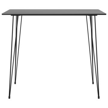 vidaXL Masă de bar, negru, 120 x 60 x 105 cm