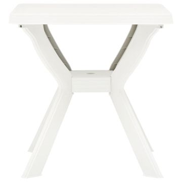 vidaXL Masă de bistro, alb, 70x70x72 cm, plastic